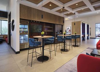 Community kitchen with espresso bar